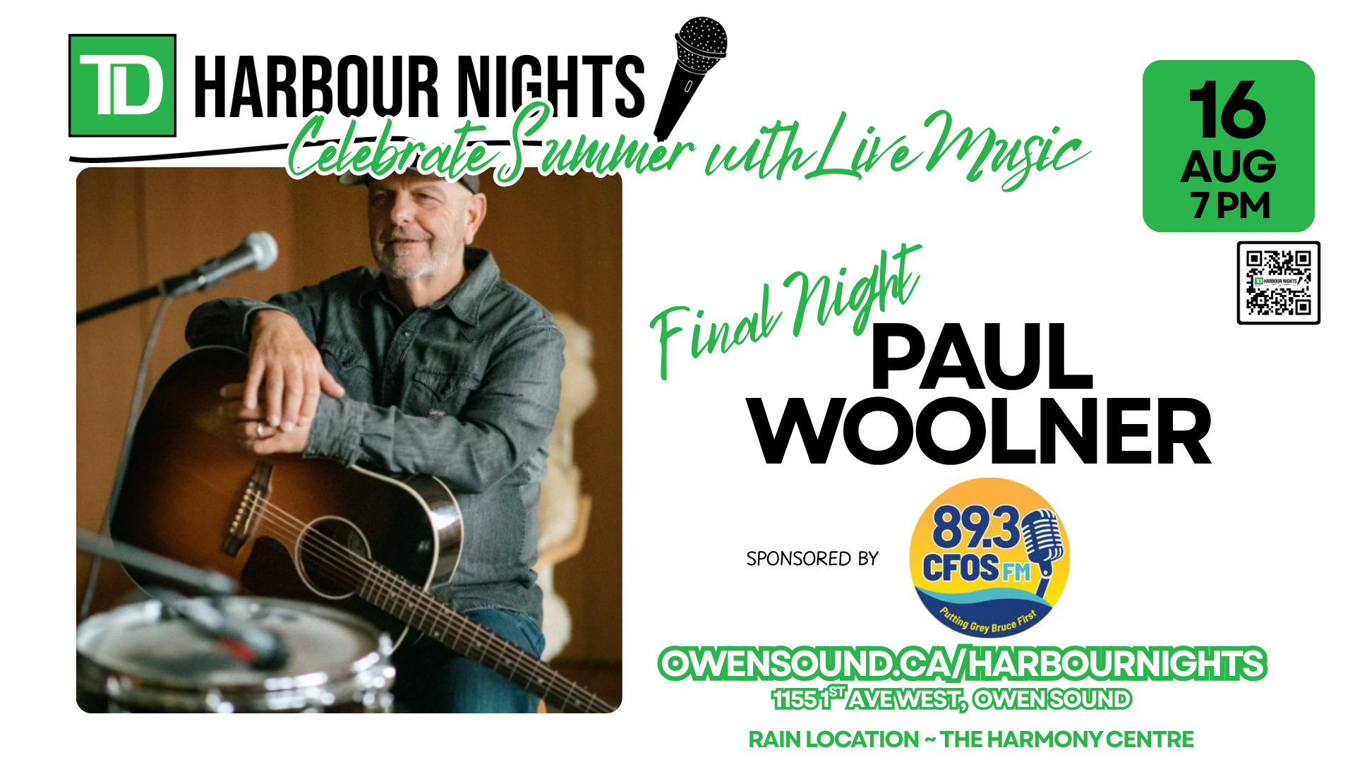 Event image TD Harbour Nights presents Paul Woolner